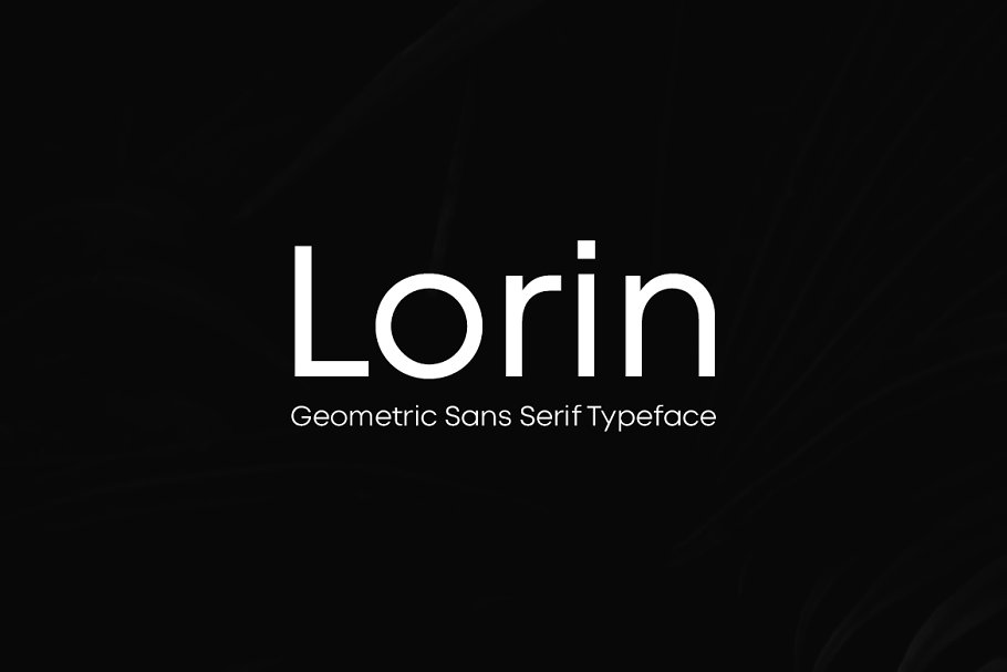 Lorin Font preview